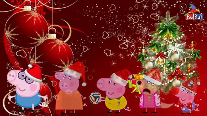 Finger Family Christmas Peppa Pig Disney Nursery Rhymes | Christmas Peppa Pig Songs for Children