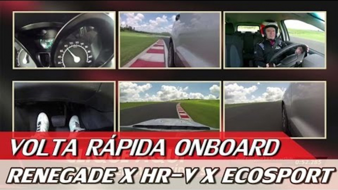 JEEP RENEGADE X HR-V X FORD ECOSPORT - VOLTA RÁPIDA ONBOARD COM RUBENS BARRICHELLO #59 | ACELERADOS