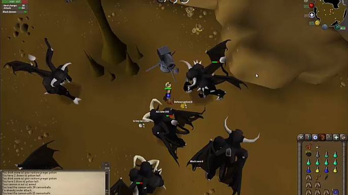 Black Demons With Cannon Guide - Slayer - OSRS 2007