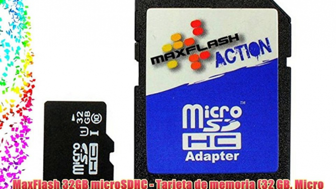 MaxFlash 32GB microSDHC - Tarjeta de memoria (32 GB Micro Secure Digital High-Capacity (MicroSDHC)