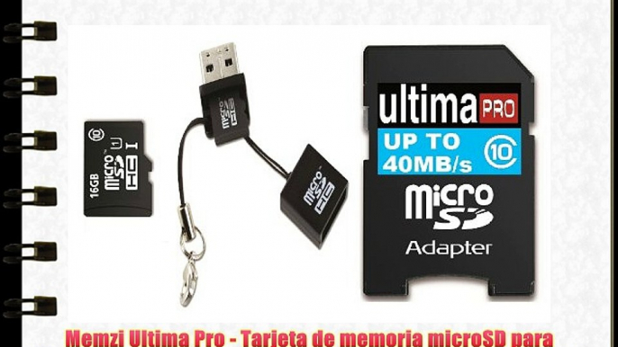 Memzi Ultima Pro - Tarjeta de memoria microSD para smartphones ZTE Blade (16 GB con adaptador