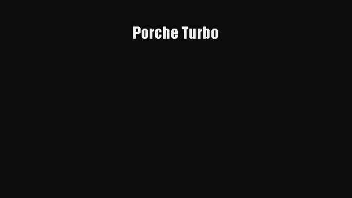 Download Porche Turbo PDF Online