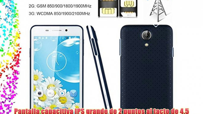 DOOGEE LEO DG280 Smartphone Movil 3G Libre Economico Quad Core Y Doble SIM y Doble modo de