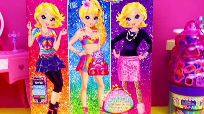 LISA FRANK Toys Paper Dolls Dress-Up Stickers & Surprise Ice Cream Cone Makeup Cosmetics & Lip Gloss