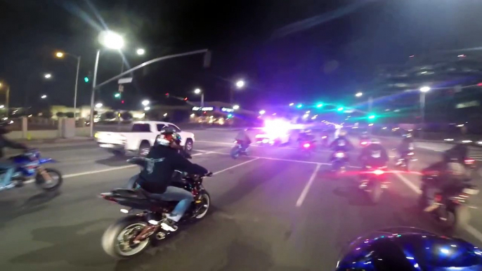 Police CHASE Motorcycles Running From COPS Helicopter + Patrol Car Bike Crash Chasing Bike