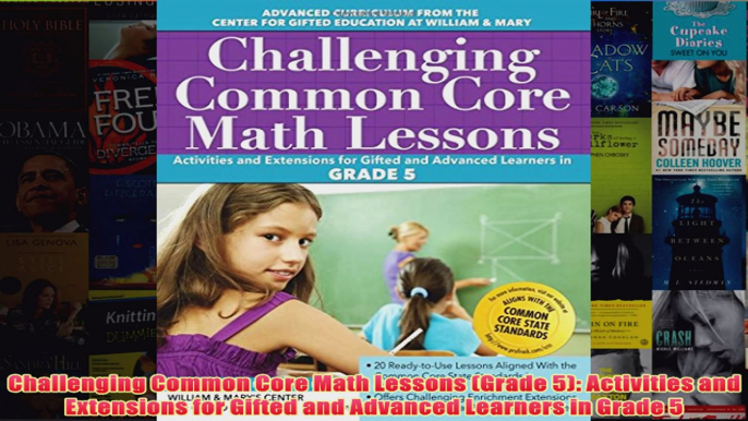 Download PDF  Challenging Common Core Math Lessons Grade 5 Activities and Extensions for Gifted and FULL FREE