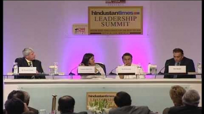 Sunil Gavaskar, Ravi Shastri and Sir Richard Headlee in HT Leadership Summit 2009 - Part 1