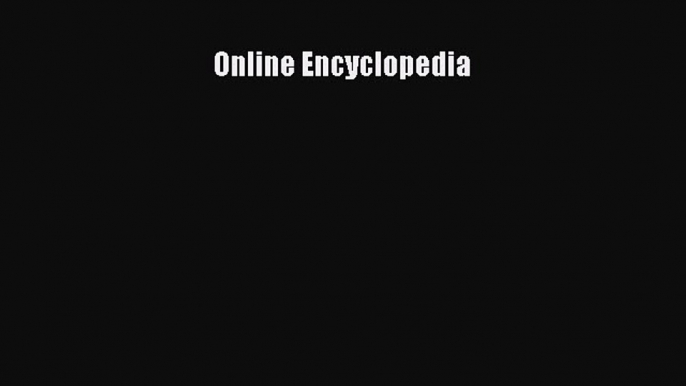 Download Online Encyclopedia PDF Free