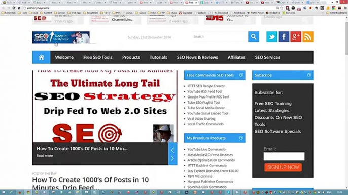 IFTTT Backlink Commando Tutorials   SEO Strategy Tabs Tumblr and Blogger Feed