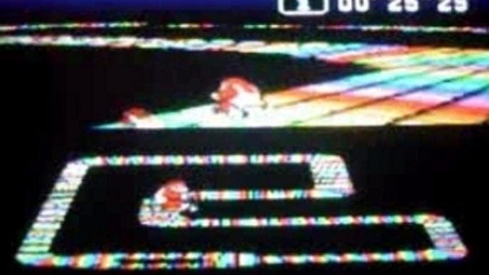 Super Mario Kart - Rainbow Road - 17"37 PAL (TT f-lap)