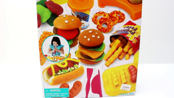 Play Doh Oyun Hamuru ile Hamburger ve Patates Kızartması Yapımı