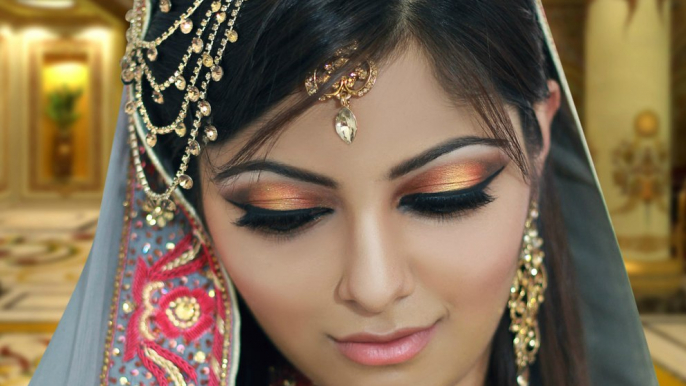 Makeup Tutorials for Walima Bridal | Smokey Eyes - Asian bridal makeup - Real Walima (Reception) Bride