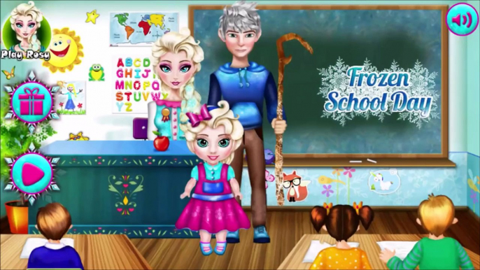 Baby Elsa Frozen School Day - Disney Frozen Elsa & Jack Frost Games for Girls