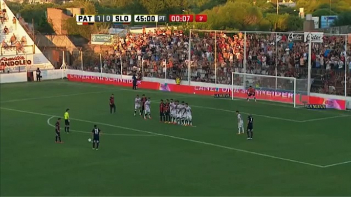 Gol de Romagnoli. Patronato 1 - San Lorenzo 1. Fecha 1. Primera División 2016.