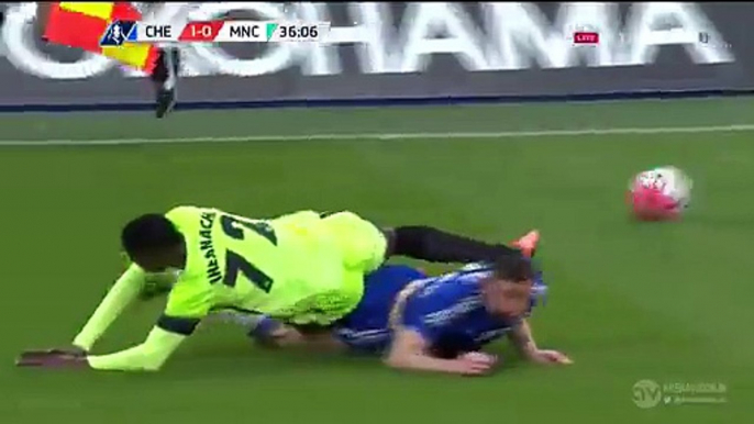 David Faupala Goal Chelsea 1-1 Man City FA CUP