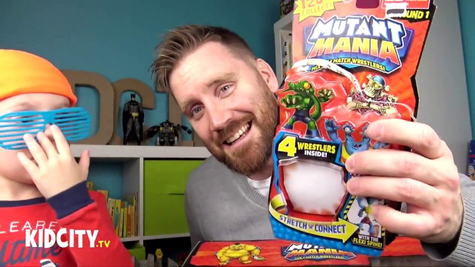 Wrestling Toys - Mutant Mania Rampage Arena Toy Review with Imaginext Batman Toys KidCity