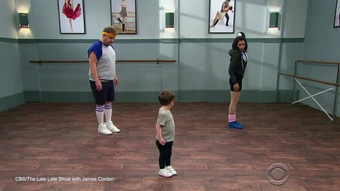 Jenna Dewan & James Corden take dance lessons from toddlers