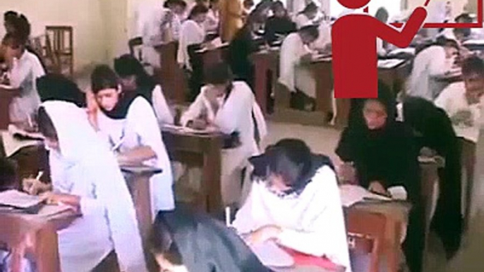 School Girls cheating in paper very funny