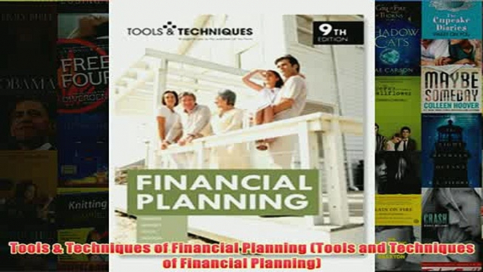 Download PDF  Tools  Techniques of Financial Planning Tools and Techniques of Financial Planning FULL FREE