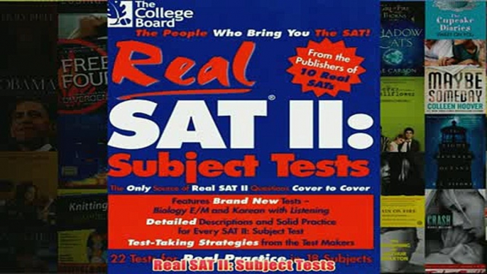 Download PDF  Real SAT II Subject Tests FULL FREE