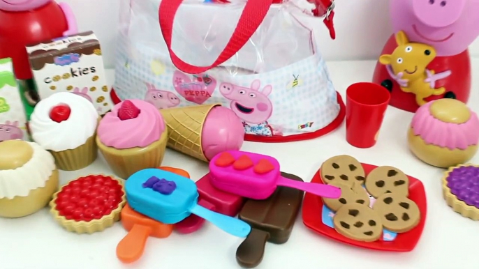 Peppa Pigs Snacks Bag Play Doh Summer Snacks Los Dulces de Peppa Play Food Cooking Set Toy Videos