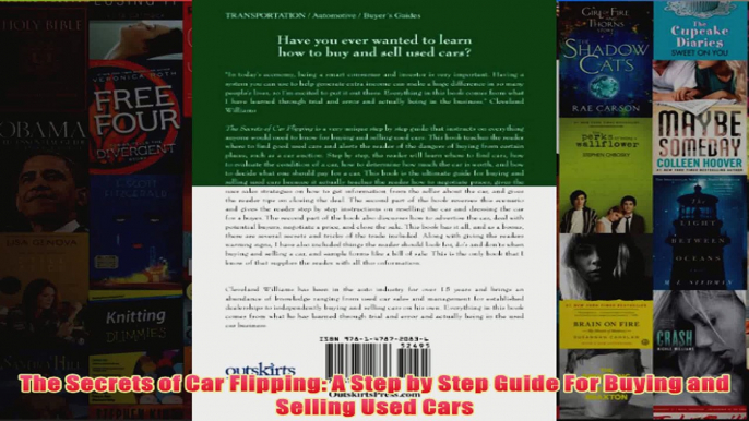 Download PDF  The Secrets of Car Flipping A Step by Step Guide For Buying and Selling Used Cars FULL FREE