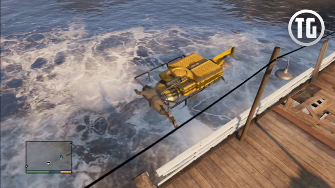 GTA 5 Easter Eggs Underwater UFO! (GTA V Easter Egg)