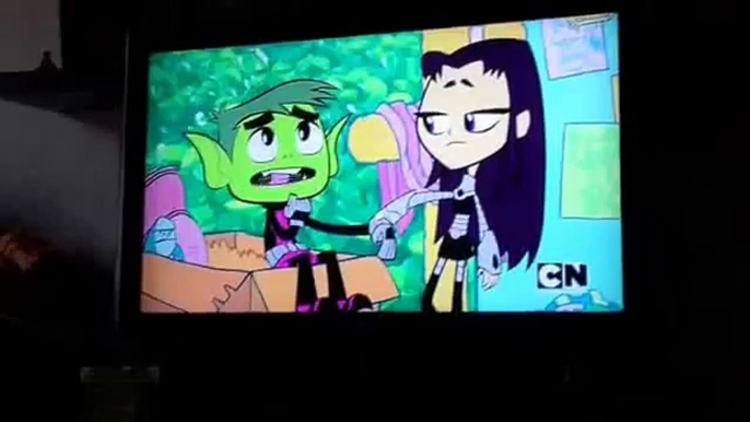 Teen titans go mr. Butt beast boy got scream by blackfire