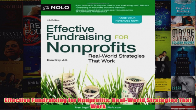 Download PDF  Effective Fundraising for Nonprofits RealWorld Strategies That Work FULL FREE