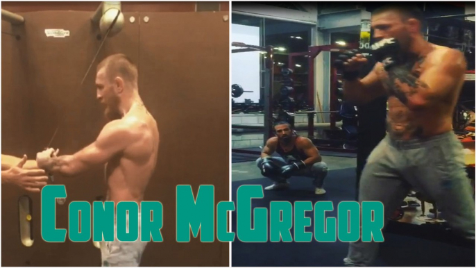 Conor McGregor Training For Nate Diaz | UFC 196