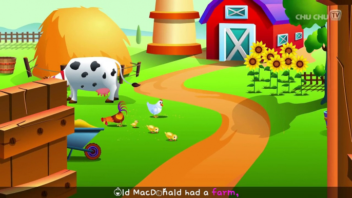 Old MacDonald Had a Farm Nursery Rhyme with Lyrics - Popular Nursery Rhymes and Songs for Children