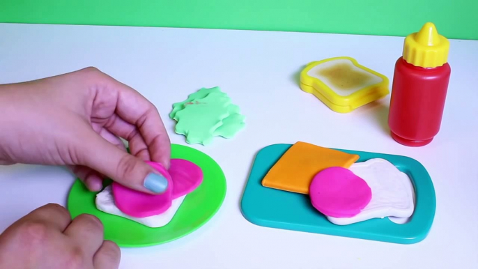 Play Doh Burger Builder Dough Burger Deli Set Play Doh Hamburger Hot Dog Playdough Fast Food