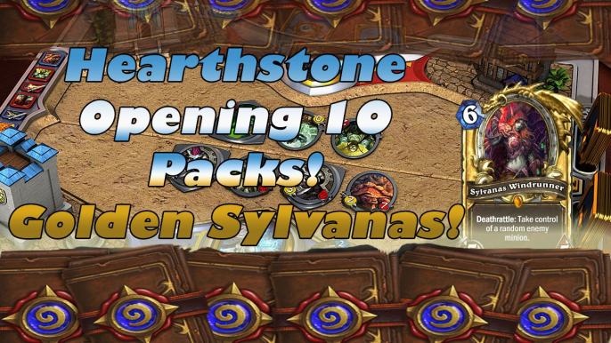 Hearthstone opening 10 packs / 4 Legendaries! Golden Sylvanas Windrunner