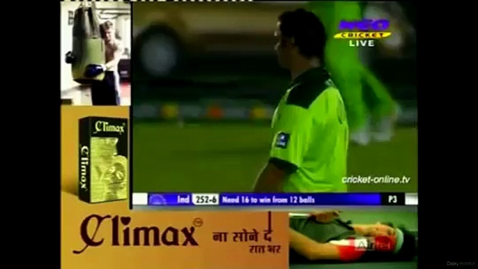 Fight and Last Two Thrilling Over to win the match India vs Pakistan in Asia cup 2010 aviflv