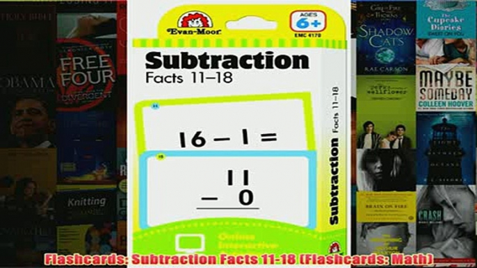 Download PDF  Flashcards Subtraction Facts 1118 Flashcards Math FULL FREE