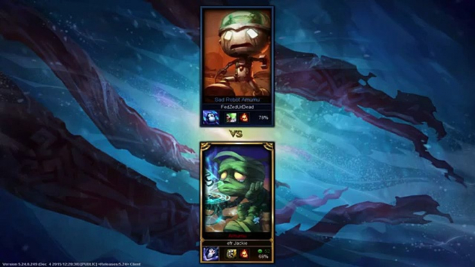 League Of Legends 1 VS 1 Marathon AMUMU #2 video