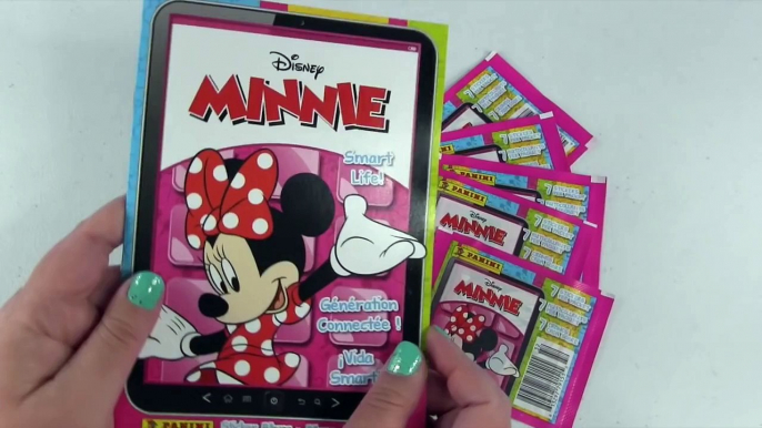 Disney Minnie Mouse Panini Sticker Pack Opening Album Collection Update DIY | PSToyReviews