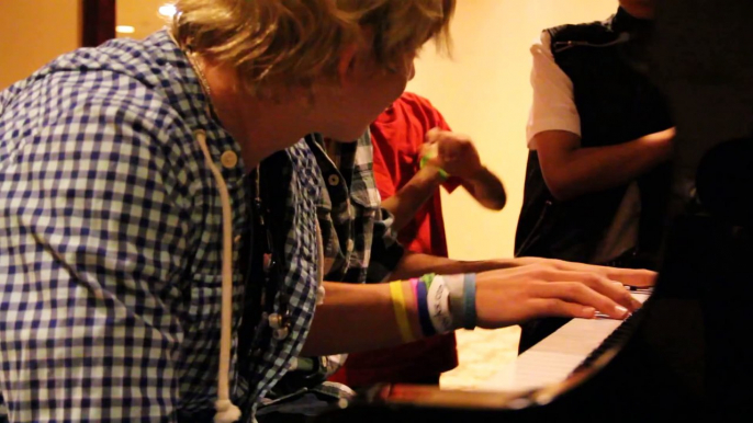 Ross Lynch, Rocky Lynch on the Piano