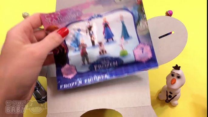 Disney Frozen Surprise Box Opening Fashems Olaf Toys and Surprise Eggs!