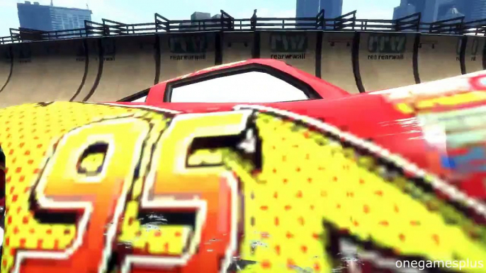 The Loop Lightning McQueen VS Dinoco Disney pixar car by onegamesplus