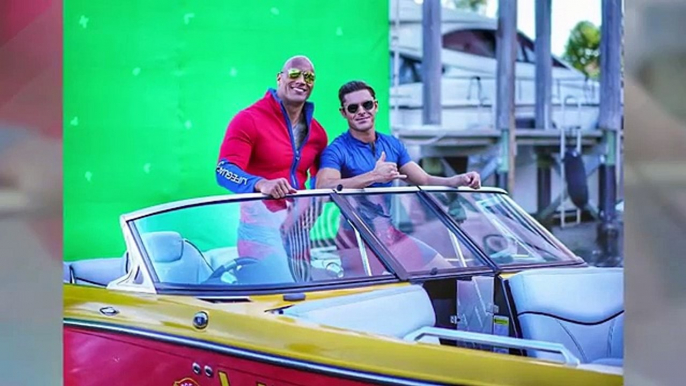 Dwayne Johnson and Zac Efron Share First Baywatch Set Photos (720p FULL HD)