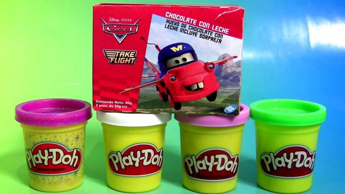 Play Doh Surprise Eggs Disney Pixar Cars Toon Air Mater Huevos Sorpresa Maters Tall Tales