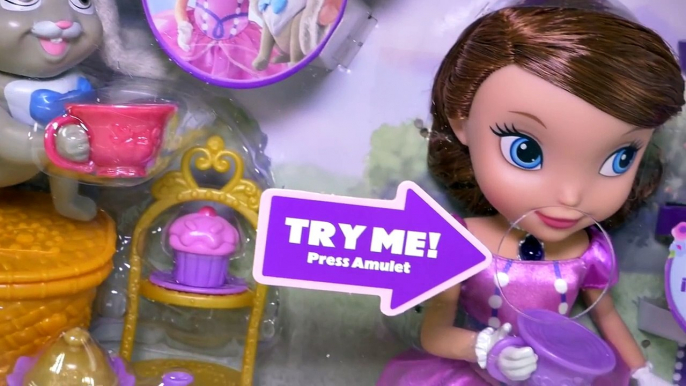 Sofia The First Tea Party Picnic Disney Junior Doll has 40+ Phrases - Play Doh Peppa Pig Toys DCTC