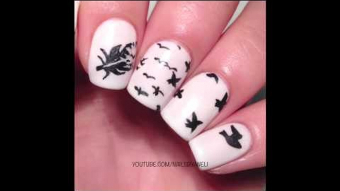 Feather To Birds Nail Art Stop Motion Animation