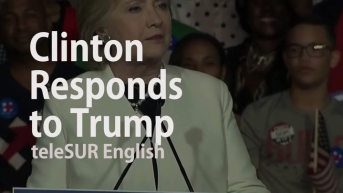 Hillary Clinton Responds to Trump