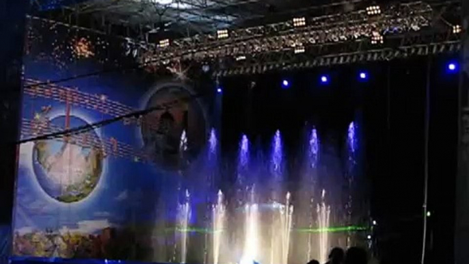 Laser/water show in Moscow