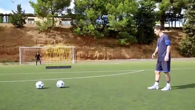 Lionel Messi Amazing Goals in Training (impossible)