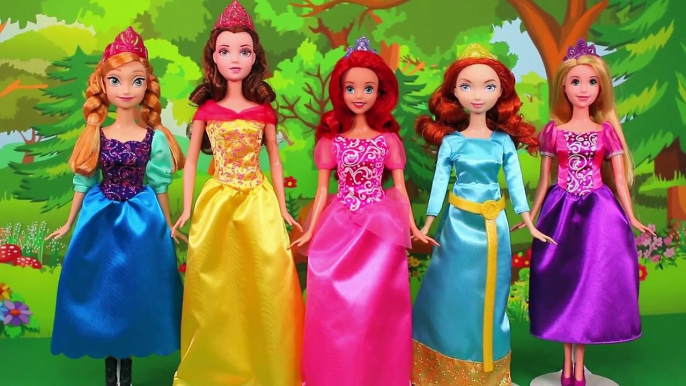 Disney Princesses Inside out Makeovers Frozen Anna, Belle, Ariel & Rapunzel. DisneyToysFan.