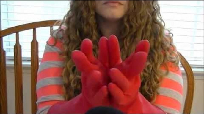 ASMR With Rubber Gloves + Touching The Camera and Mic