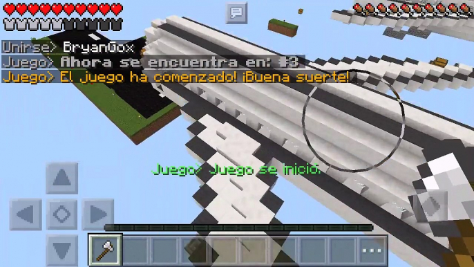 MINECRAFT PE I MALDITO CREEPER!!! I SKY WARS MINECRAFT PE